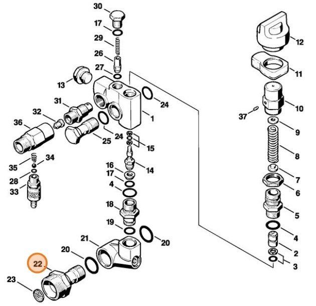 Przyłącze, Stihl 47165110210