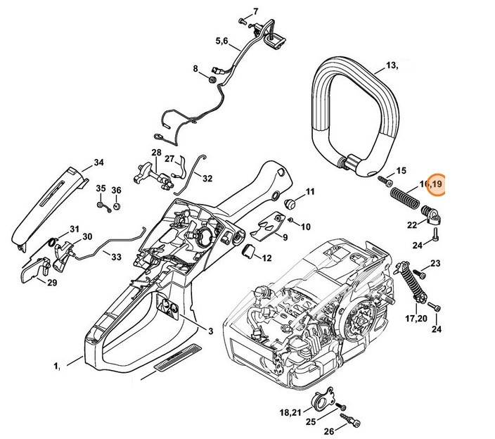 Sprężyna, Stihl 11457913101