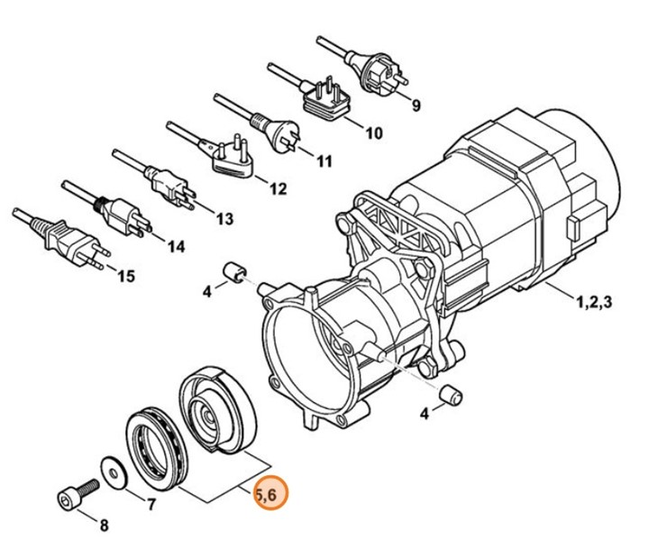 Tarcza zataczająca 6,6°, 1,4 kW, Stihl 47877608700