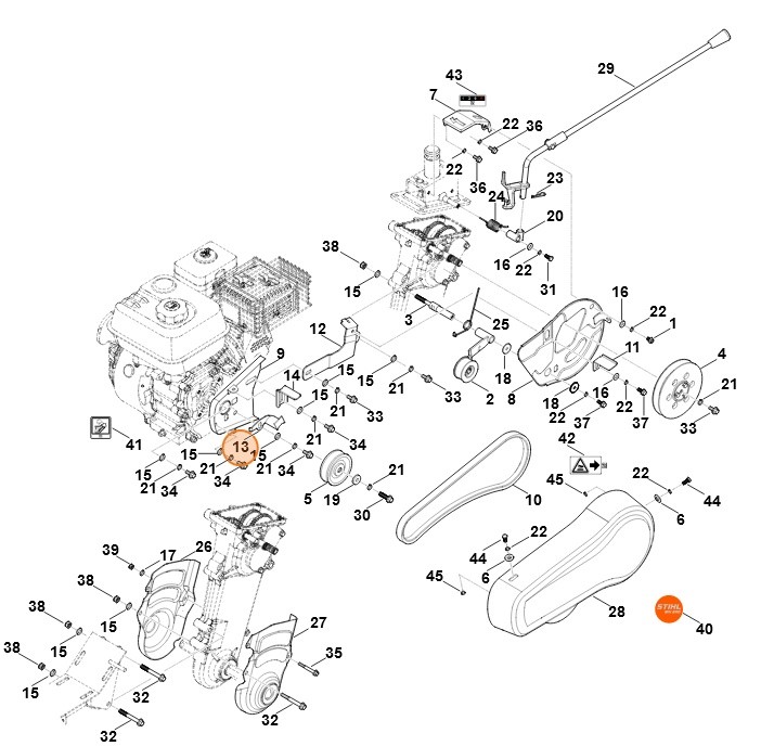 Ramię naprężające, Stihl 62507116303