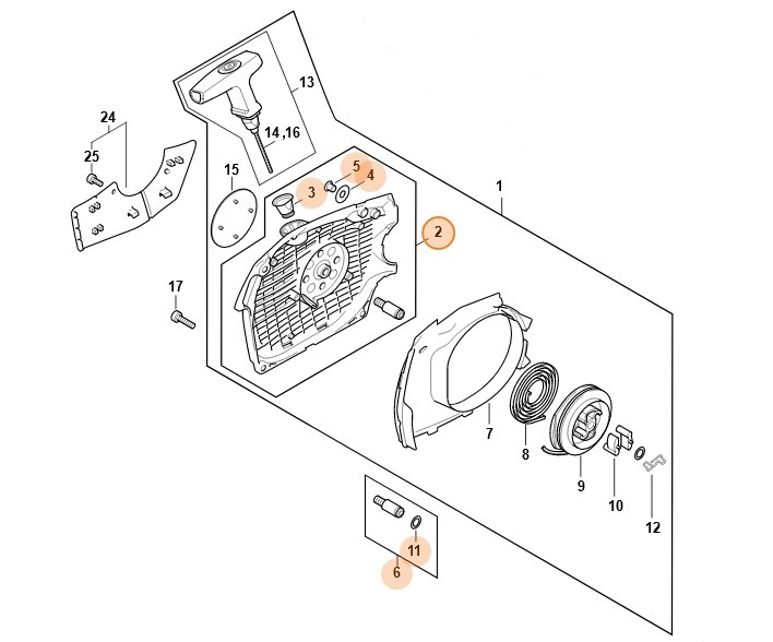Obudowa wentylatora, Stihl 11420801800