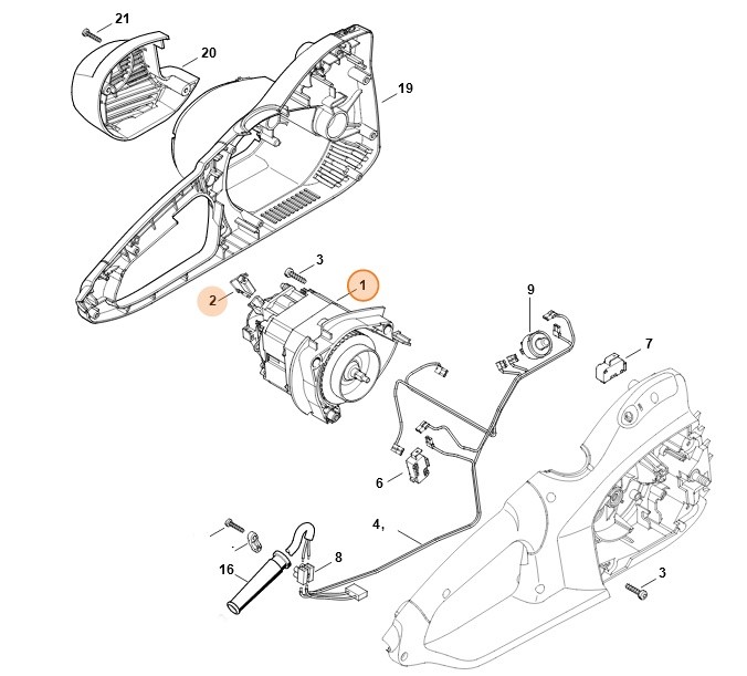 Silnik elektryczny 230 V/50 Hz, Stihl 12096000209 