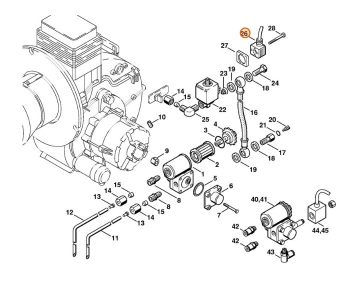 Złącze kabli, Stihl 47064304405