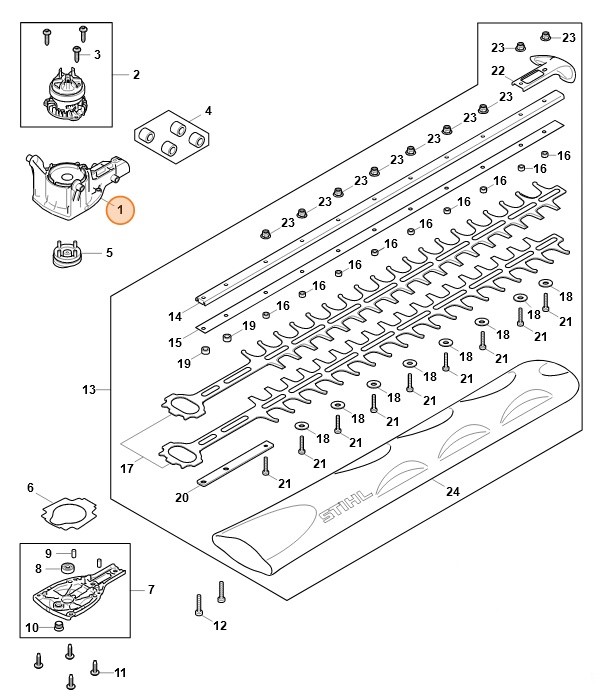 Przekładnia planetarna, Stihl HA076400700