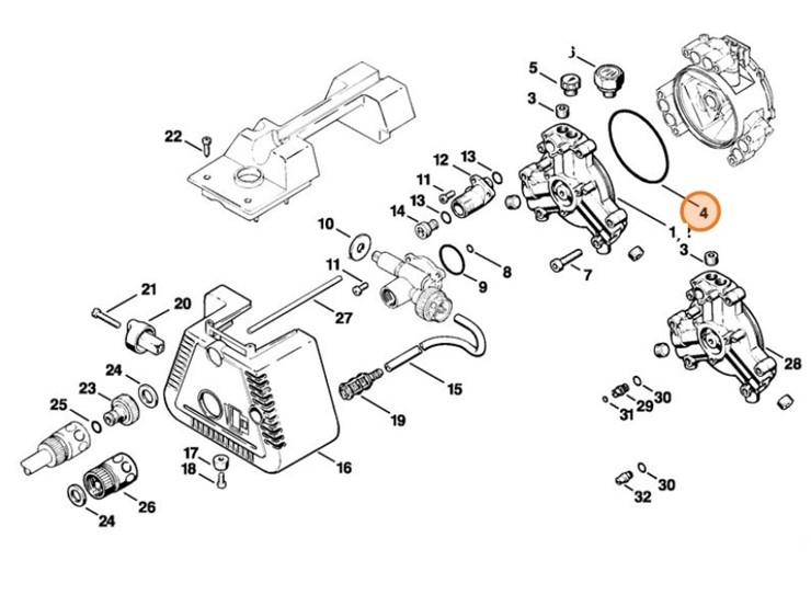 Okrągły pierścień uszczelniający 104,37x3,53, Stihl 96459458864