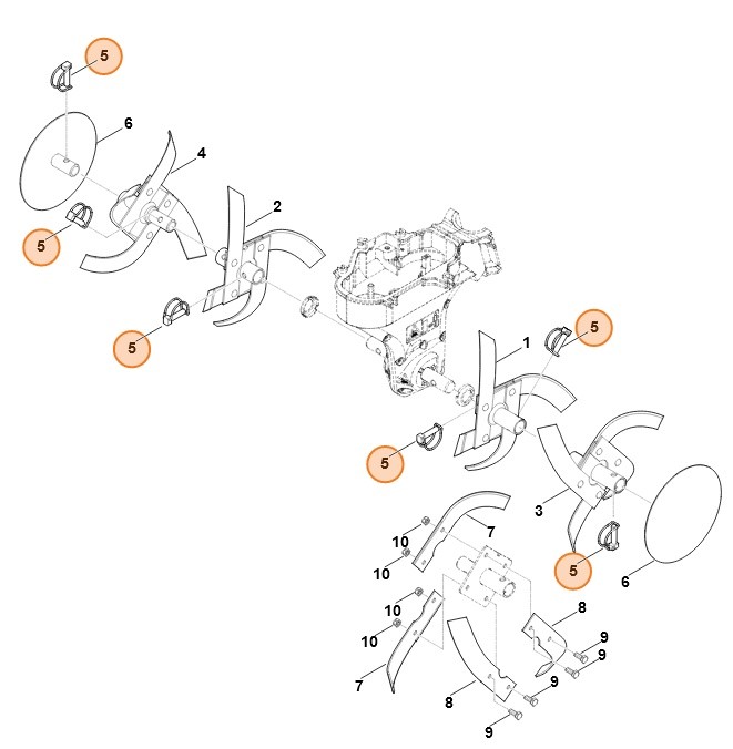 Zawleczka składana 10x40, Stihl 93960213785