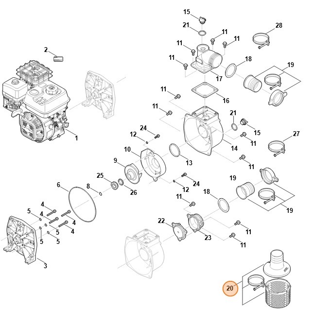 Zestaw filtrów, Stihl VB040073400