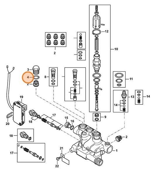 Okrągły pierścień uszczelniający 15,6x1,78, Stihl 96459453690