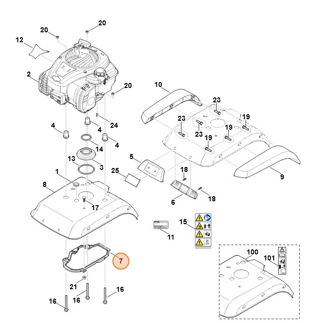 Uszczelka, Stihl 62417190206