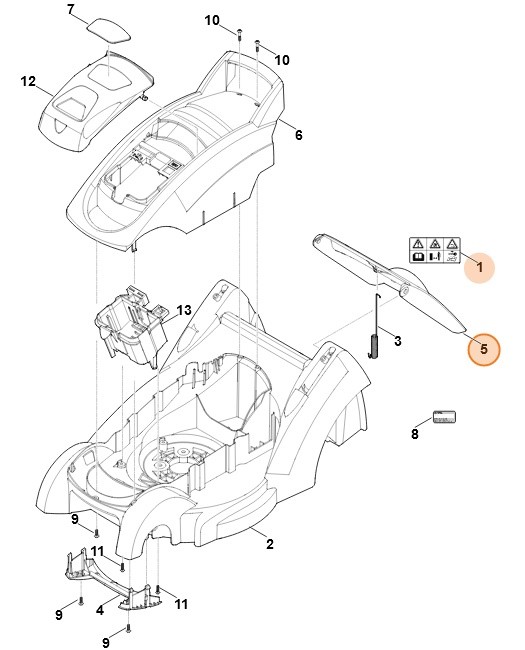 Pokrywa, Stihl 63207002715