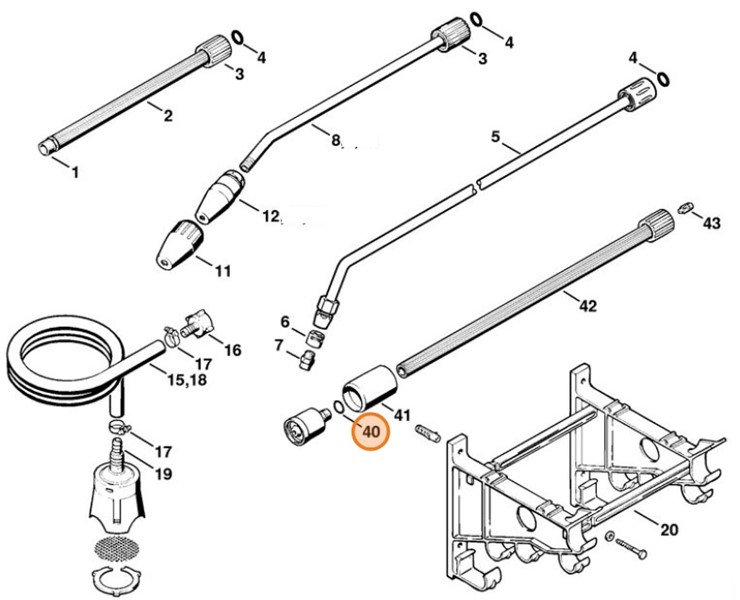 Okrągły pierścień uszczelniający 14x1,5, Stihl 96459457558