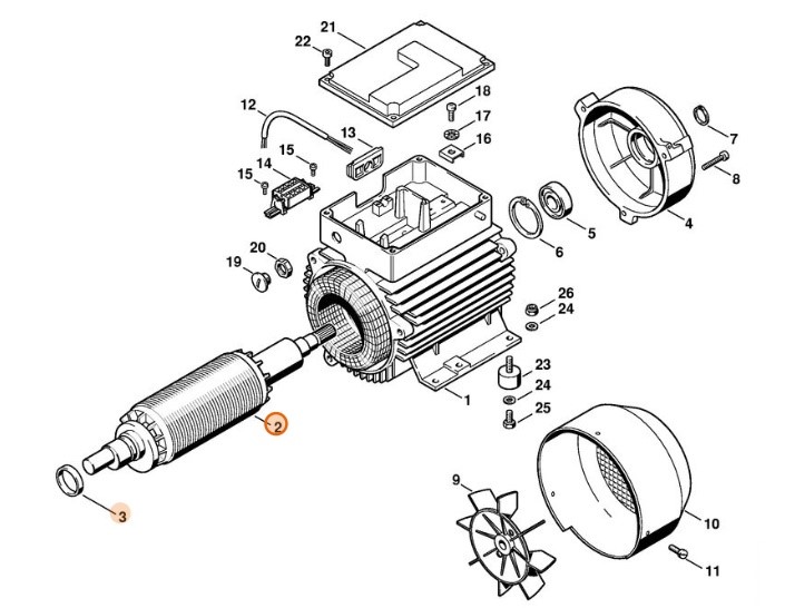 Wirnik, Stihl 47076001101