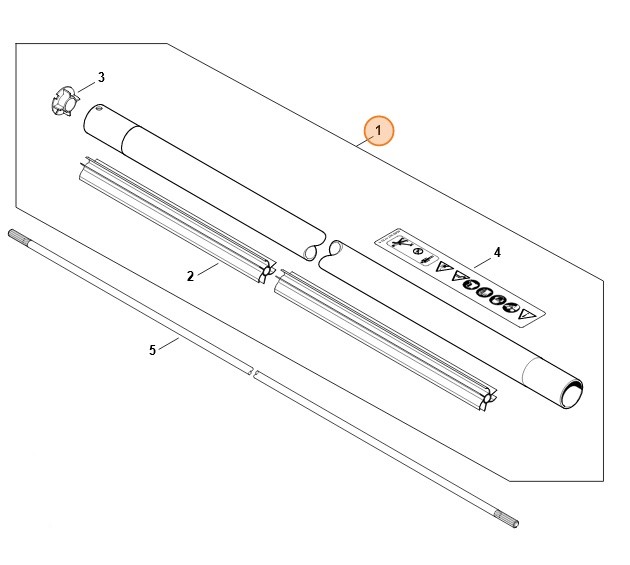 Wysięgnik Ø 38 mm, Stihl 41487107107