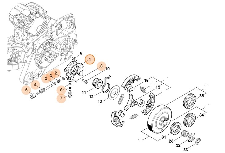 Pompa olejowa, Stihl 11356403200