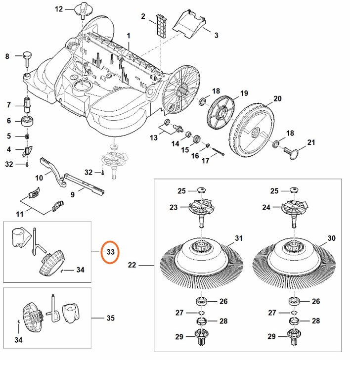 Koło ukośne, Stihl 48607300308