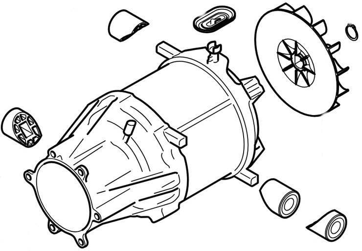 Silnik elektryczny 230-240 V/50 Hz, Stihl RE016000204