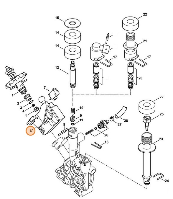 Obudowa przełącznika, Stihl 47684301100