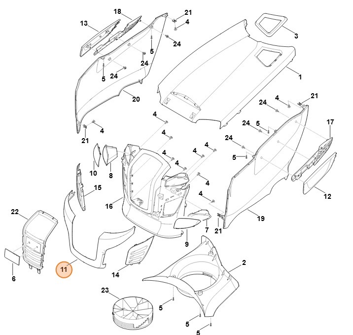 Osłona, Stihl 61707063611