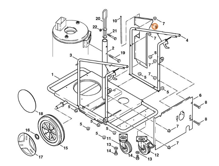 Osłona blaszana, Stihl 47527631600