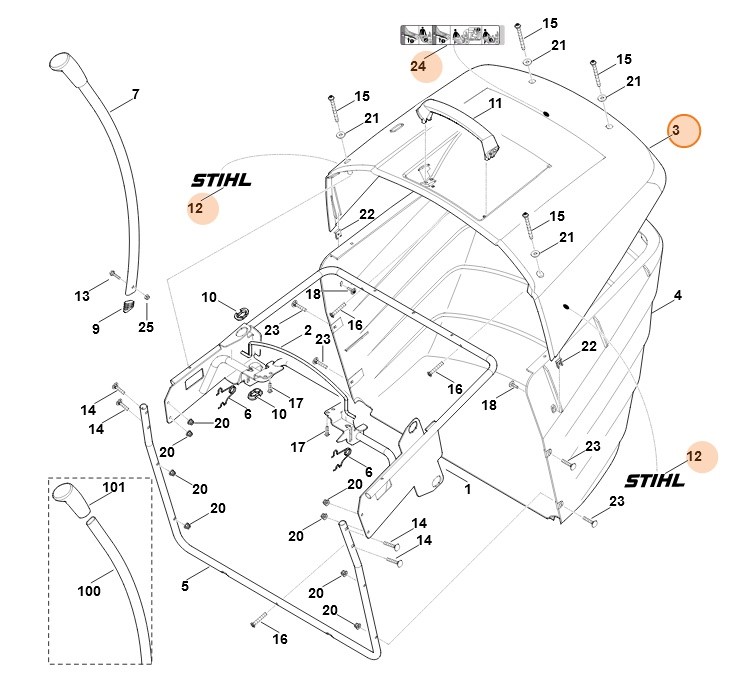 Osłona, Stihl 61607008902