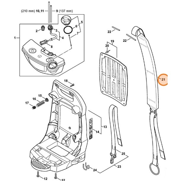 Pas nośny, Stihl 42417109000