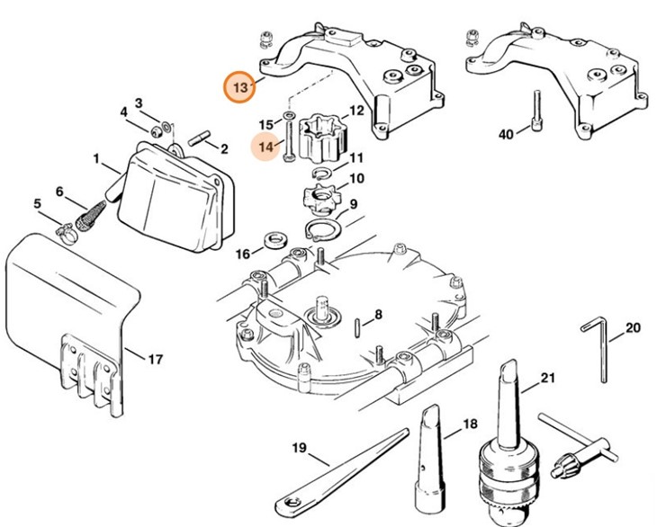 Element pośredni, Stihl 43086402802