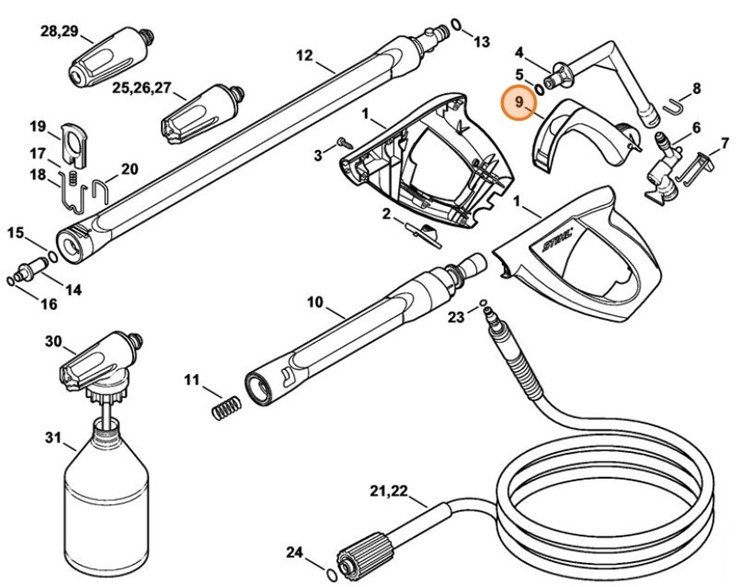 Dźwignia, Stihl 49155021504