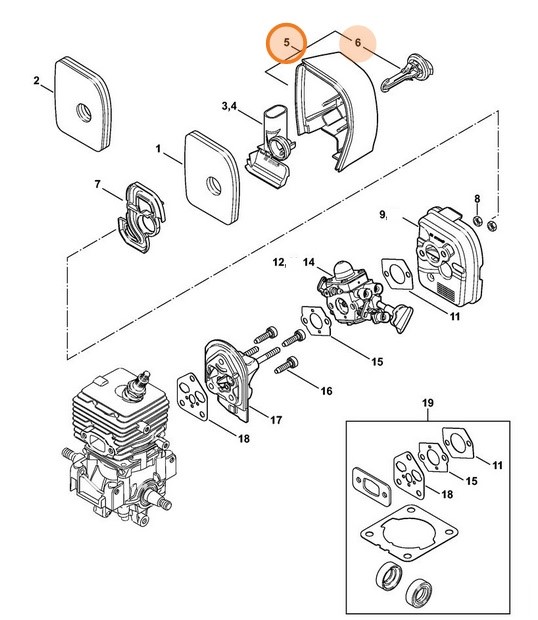 Pokrywa filtra, Stihl 42411401000