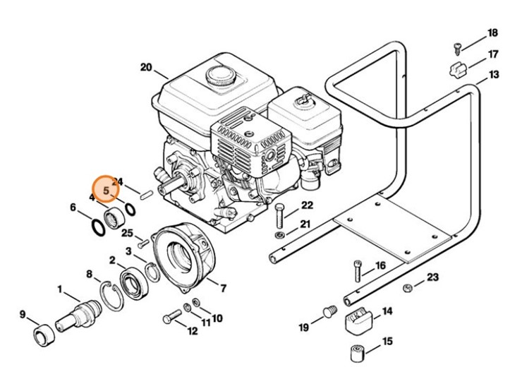 Okrągły pierścień uszczelniający 21x2, Stihl 96459457665