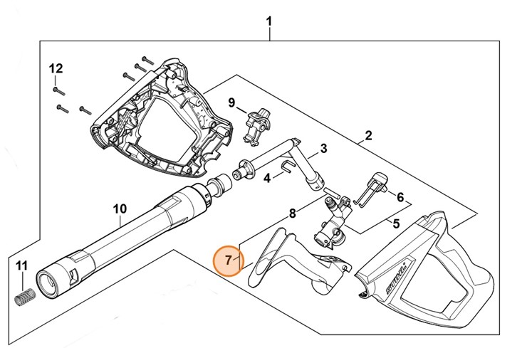 Dźwignia, Stihl 49305001501