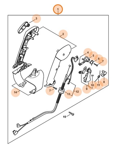 Rękojeść manipulacyjna, Stihl 42447901305