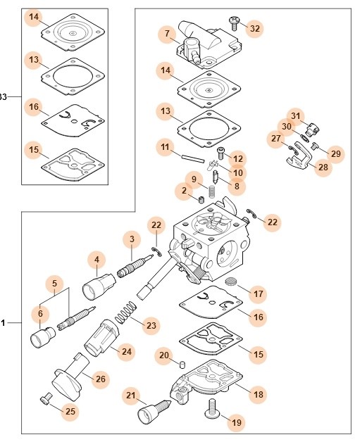 Gaźnik 4244/10, Stihl 42441200610