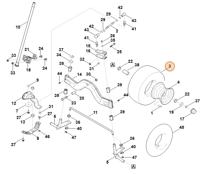 Opona 13x5.0-6, Stihl 61407049510