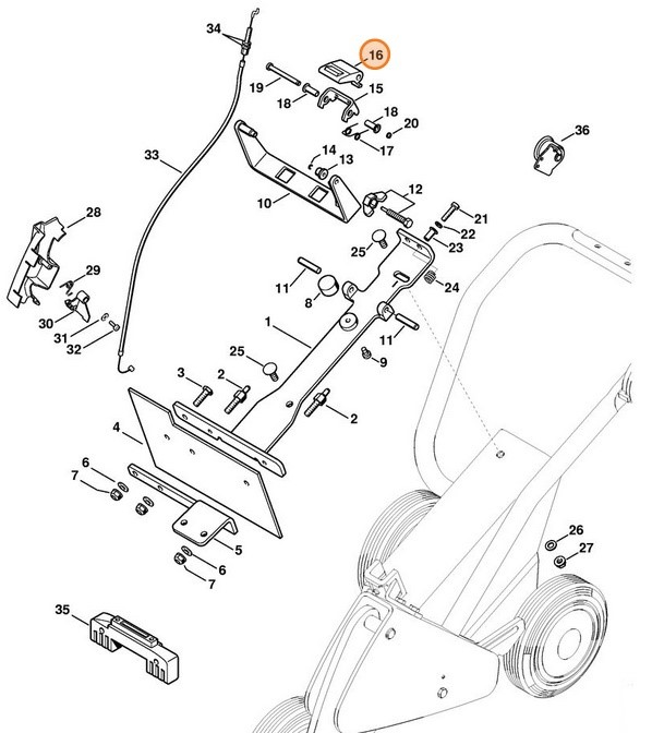 Mocowanie, Stihl 42237931100