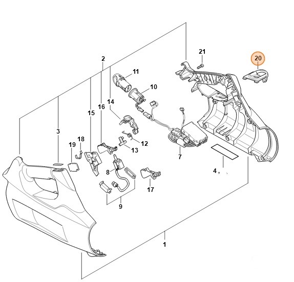 Ucho nośne, Stihl 48667988800