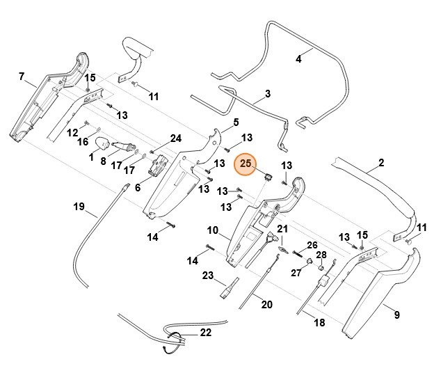 Przycisk rozrusznika, Stihl 63404300700