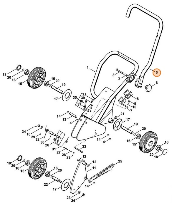 Kanał prowadzenia wałka napędowego, Stihl 42247902301