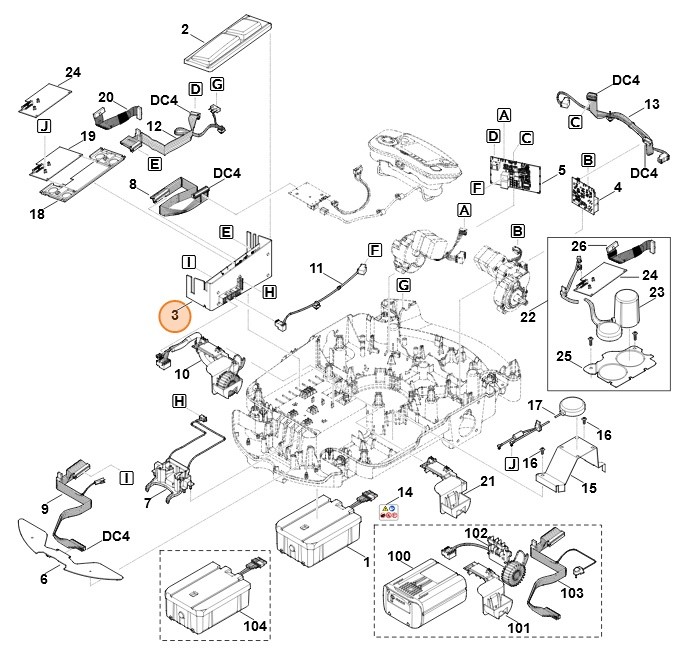 Moduł układu elektronicznego, Stihl 63094301467