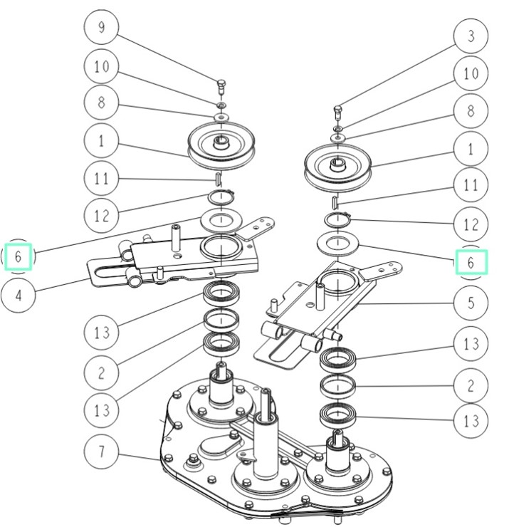Podkładka koła pasowego, Orec 0360-52200