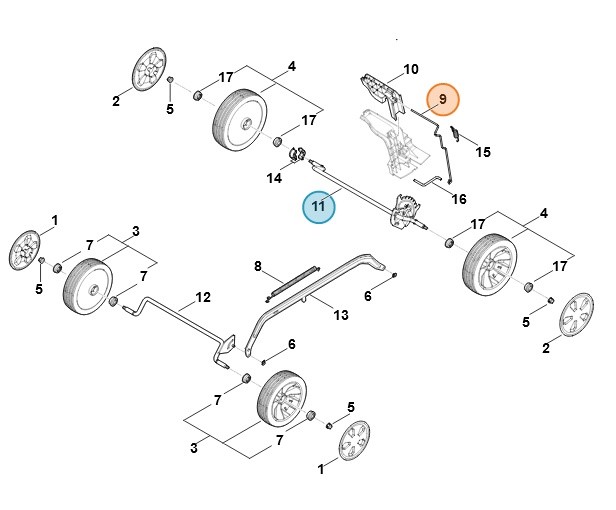 Dźwignia, Stihl WA217036700