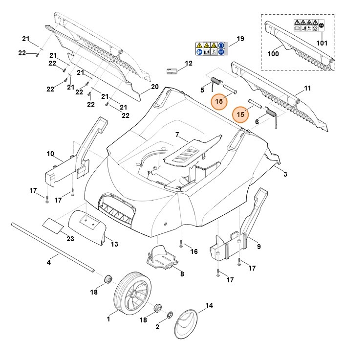 Sworzeń, Stihl 63407065901