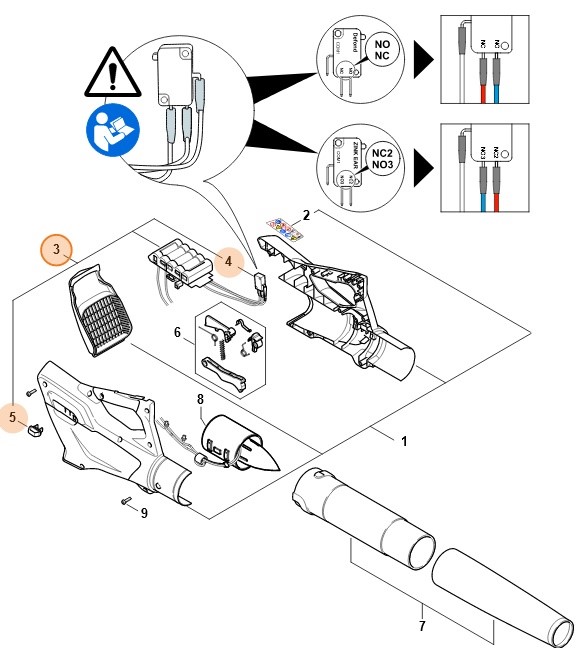 Akumulator z modułem elektronicznym, Stihl 45134006501