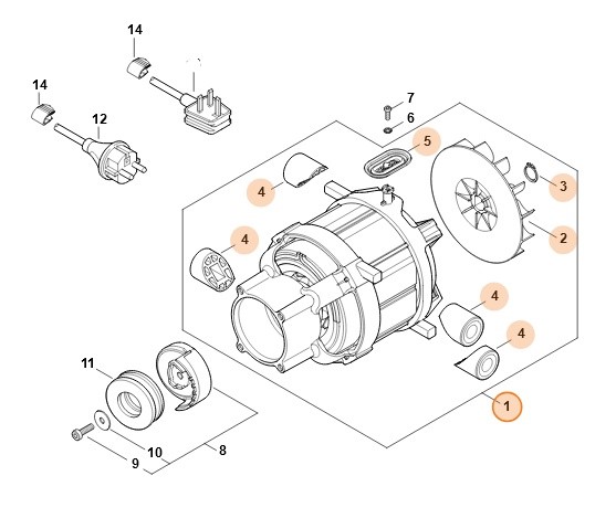 Silnik elektryczny, Stihl 49506000226