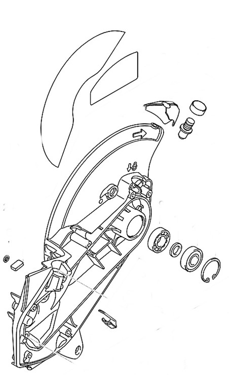 Elementy przyłączeniowy z osłoną, Stihl 48646900205