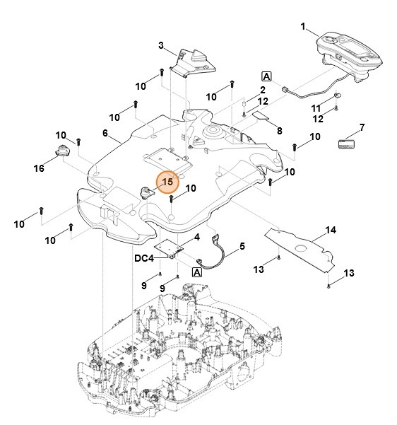 Uchwyt (nasadka lewa), Stihl 63097036910