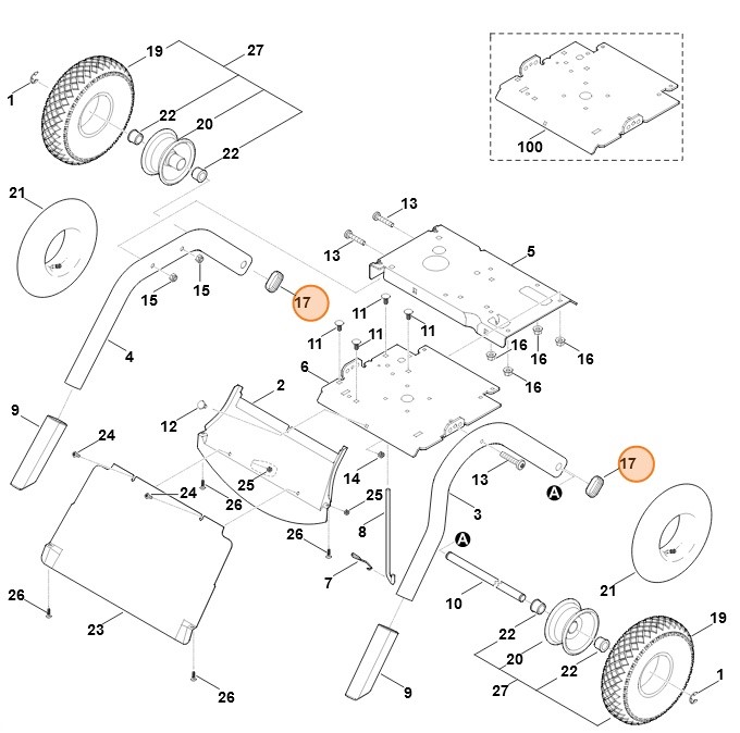 Zatyczka 50x25, Stihl 93029290900