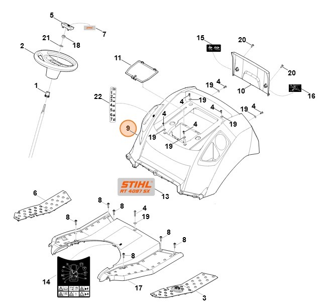 Pokrywa, Stihl 61657060702