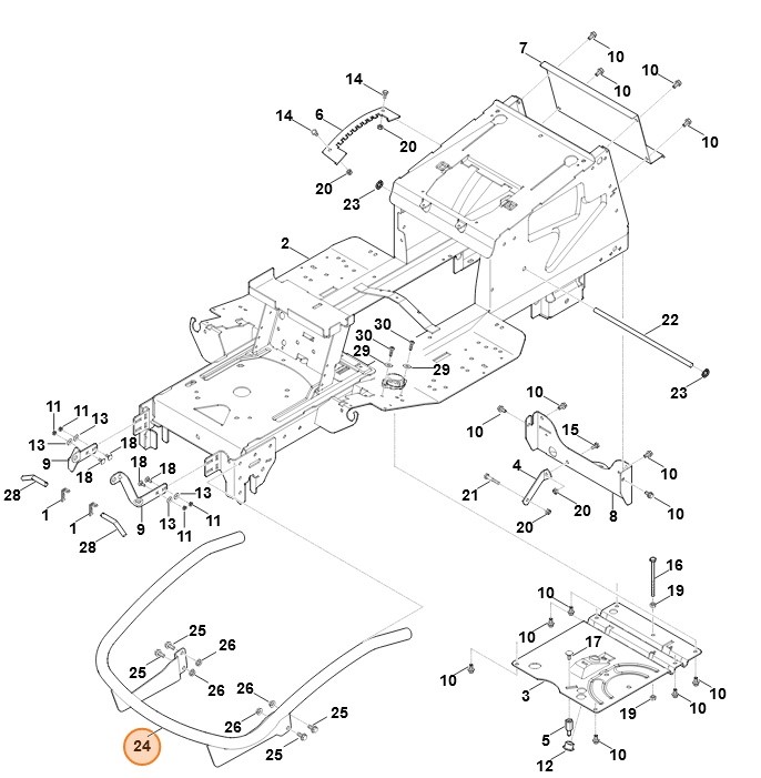 Zderzak, Stihl 69077607310