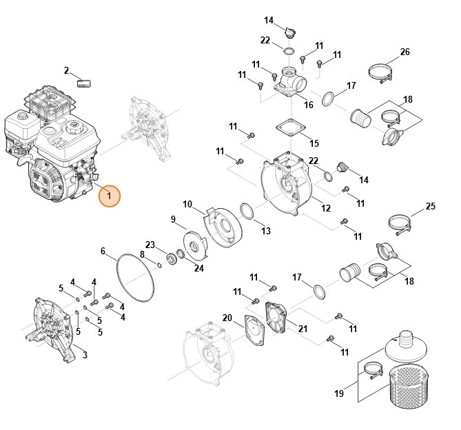 Spalinowy silnik benzynowy EHC 605.0 (EHC605-0001), Stihl VB030111800