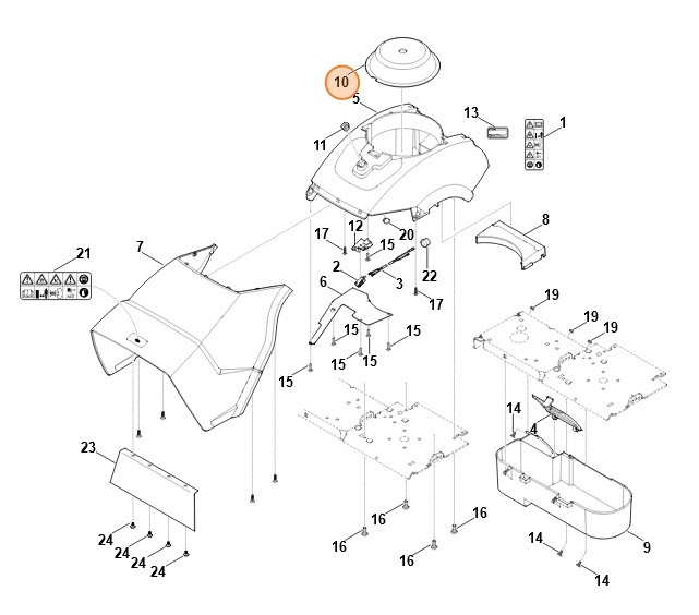 Pokrywa ochronna, Stihl 60127060801